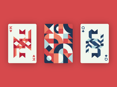 Playing Cards Design - Geometric and Abstract geometry abstraction geomteric design geometric design abstract design abstract art abstract shapes geomteric card design cards design cards playing cards playingcards playing card colorful illustration illustrator vector minimal