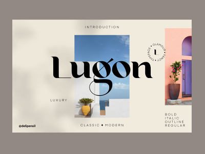 Lugon - Classic Modern Homepage luxury uiux homepage ui clean modern classic font fonts classic dahsboard homepage magazine landing website slider