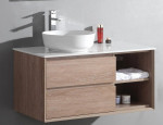 light bathroom vanity unit wood