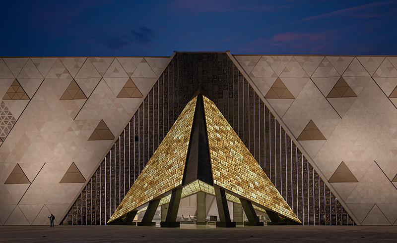 Pyramids of Giza and Grand Egyptian Museum